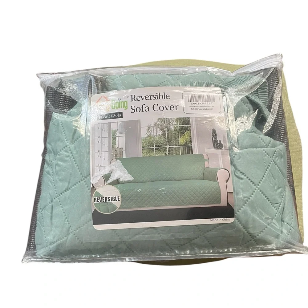 Easy-Going 4-Seater Quilted Reversible Water-Resistant Couch Sofa Cover